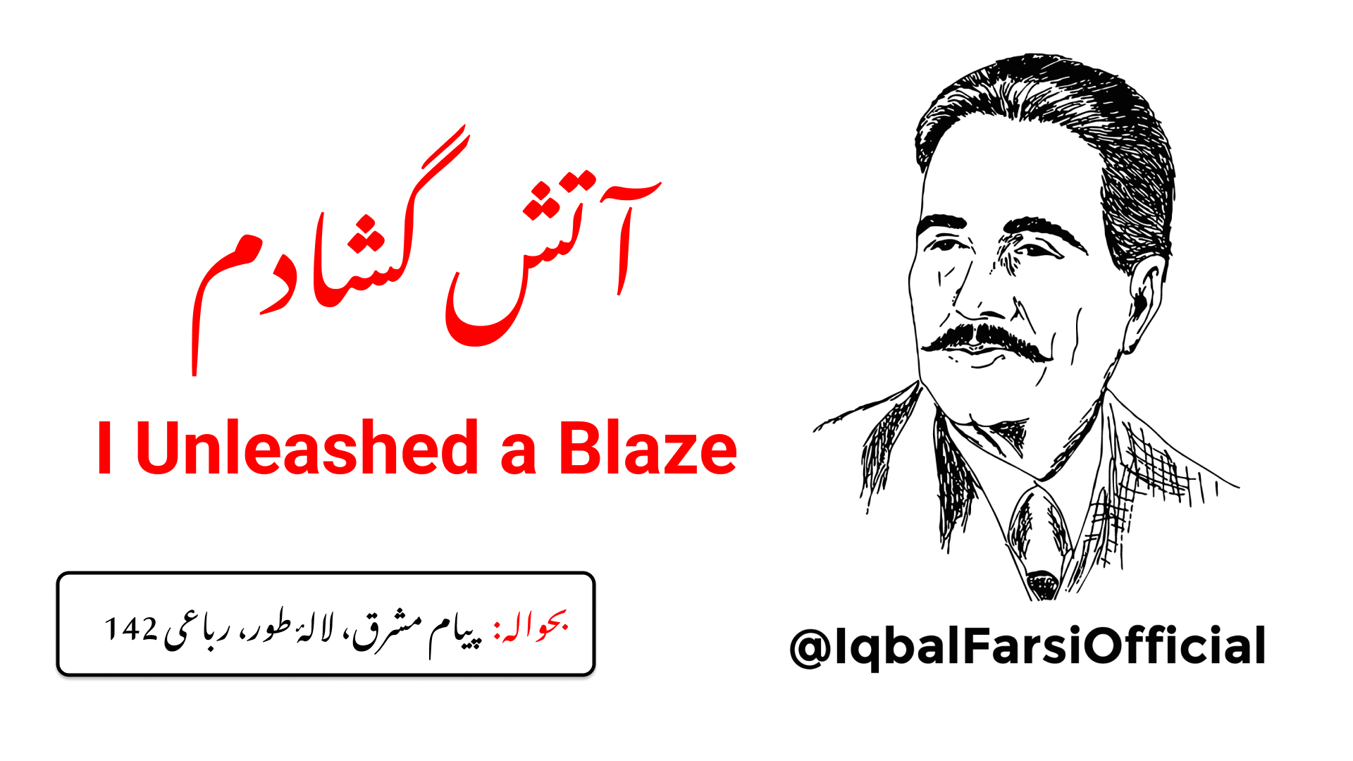 میں نے اپنی جانِ بے قرار سے آگ کا منہ کھول دیا ہے