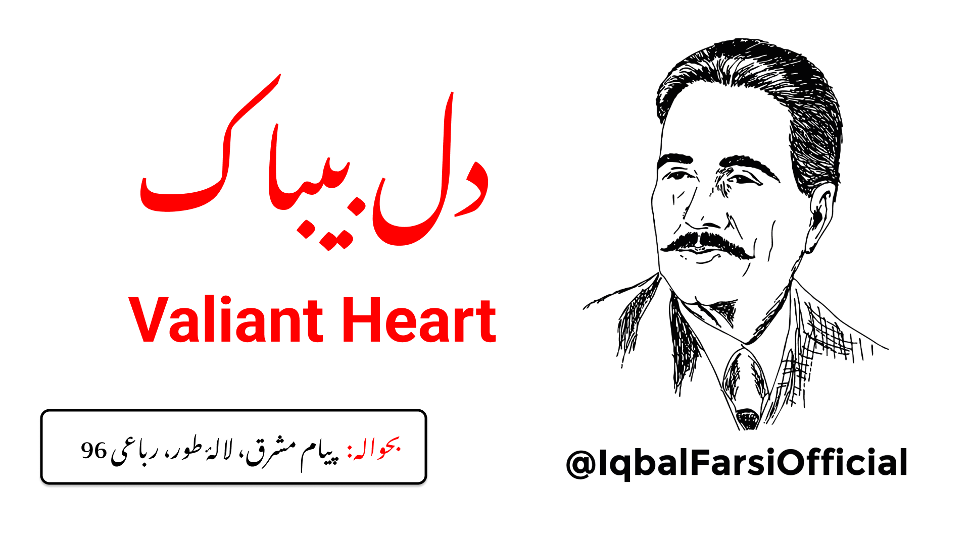 دل بیباک کے لیے شیر بھی پہاڑی بکری ہے